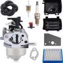 FIRST LOVE 14 853 68-S 14 853 55-S Carburetor with 14 083 15-S Air Filter for for Kohler XT650 XT6.5 XT6.75 Engine Toro Lawn Mower