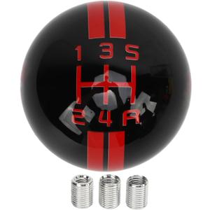 Akozon 5 Speed Gear Shift Knob for Manual Replacement Shifter Lever Stick Head Knob for from 1967 to 2018 (Black Red) Akozon 5 Speed Gear Shift Knob for Manual Replacement Shifter Lever Stick Head Knob for from 1967 to 2018 (Black Red)