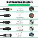 42V 2A (5 Plugs) Charger for Jetson Voyage Razor Swagtron Bird Gotrax Ninebot Segway Hiboy 36V 10S Lithium-ion Battery Converter Interfaces 3 Prong (8mm/12mm) DC (5.5 * 2.5/2.1mm) 8mm RCA/3-Pin XLR