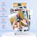 500 Counts Card Sleeves for Trading Cards, Soft Penny Card Sleeves Clear Plastic Card Protectors Fit for Baseball Card, Sports Cards, MTG Game Card Standard Cards