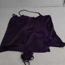 Avidlove Plus Size Lingerie For Women Sexy Satin Nightgown Lace Babydoll Side Slit Strappy Chemise Nightwear (Deep Purple, size 16)