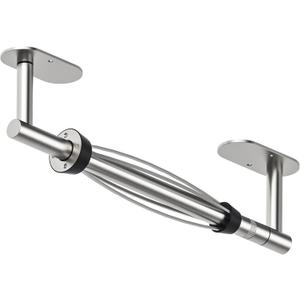 Paper Towel Holder Under Cabinet, Single Hand Operable Roll Holder with Damping Effect,No Drilling or Wall Mounted SUS304 Stainless Steel for Kitchen Bathroom (Silver)