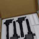 4PCS UF816 Ignition Coils Pack & Iridium Spark Plugs Compatible with Hyundai Elantra Sonata Kona for Kia Forte Optima 2.0L Replace#27300-2E601