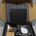 Black Shower Faucet Set, Rainfall Shower System with Rain Shower Head and Handle Set, Wall Mounted Shower Fixtures, Full Metal Trim Repair Kit 10 inch Matte Black (With Shower Valve)