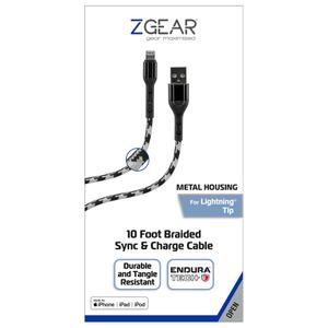 ZGear 10 Foot Braided Sync & Charge Cable
