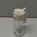 Glass Olive Oil Sprayer for Cooking, Oil Dispenser Bottle for Kitchen Gadgets, 2 in 1 Spray and Pour bottle, Home and Kitchen Essentials, Air Fryer Accessories for Salad, BBQ (16oz/470ml, White)