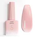 CANNI Rubber Base Gel  9ml Nude Base Coat Gel, Natural Cover Strengthening for Weak Nails, Soak Off UV LED for DIY Salon Manicure