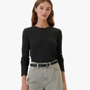 GAP Women's Long Sleeve Waffle Knit T-Shirt, XS