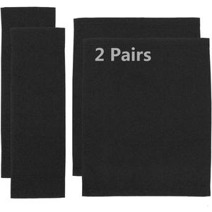 STAY GENT Counting Mars 2 Set Replacement Cover Canvas for Directors Chair, 20cm X 52cm + 52cm X 42cm (Black)