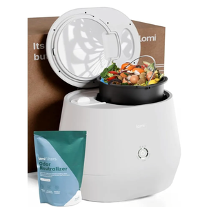 Lomi 1.3 – 3L, Electric Composter (45 Cycles), World’s First Smart Waste That Turns Waste into Natural Fertilizer with a Single Button, Indoor Compost - Kitchen Food Recycler (White, Lomi 1.3) Lomi 1.3 – 3L, Electric Composter (45 Cycles), World’s First Smart Waste That Turns Waste into Natural Fertilizer with a Single Button, Indoor Compost - Kitchen Food Recycler (White, Lomi 1.3)