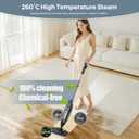 Steam Mop, 12-in-1 Powerful Handheld Steam Cleaner Detachable Steam Mops for Floor Cleaning, 565ML Removable Tank, 23FT Power Cable, MultiPurpose Steamer for Hardwood, Tile, Grout, Furniture