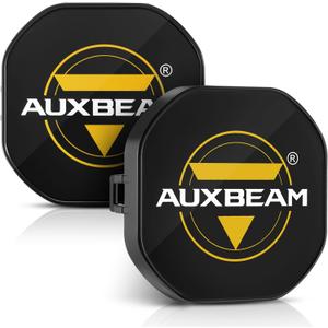 Auxbeam XP-Ultra Series 3 Inch Black Protective Light Covers, Offroad LED Pods Lens Cap, On Road/Off Road, Snap-On Design, for 3" Specific Light Models, 2 Packs