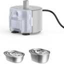 PETLIBRO Replacement Pump for Cat Water Fountain Stainless Steel, Compatible with101oz/3L, Adjustable Water Flow Pet Water Fountain, Super Quiet Dog Water Dispenser