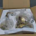 Gold Battery Operated Wall Sconces Set of 2, Rechargeable Cordless Wall Light Fixture with Remote, Dimmable Wireless Battery Powered Wall Decor Lighting Lamp for Bedroom Living Room