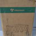 400L Large Beach Collapsible Wagon with Balloon Wheels, Black