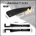 2 x 2PCS Car Seat Gap Filler Organizer with Charging Opening,Multifunctional Car Gap Filler Stop Things from Dropping,Universal Car Accessories Car Seat Storage Box for Phone Key Sunglasses (Black)