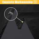 Rectangle Table Cloth, Waterproof Elastic Fitted Tablecloth for 5 Foot Folding Tables, Washable Polyester Tablecloths for Picnic, Camping, Outdoor (Black, 30"x60")