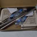 SPACECARE Mobile Roller with 4 Locking Wheels - Adjustable Furniture Dolly Washing Machine Stand Refrigerator Base Moving Cart (Ivory)