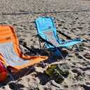 Nice C Low Beach Chair, Beach Chairs for Adults 2 Pack, Sling, Folding, Portable, Concert, Kids, Boat, River, Sand Chair, Sillas De Playa, with Cup Holder & Carry Bag (Set of 2 Orange)