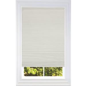 BlindsAvenue Cellular Honeycomb Cordless Shade, 9/16" Single Cell, Blackout, White Dove, Size: 27" W x 72" H