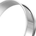 PINGEUI 30 Pack 4 Inches English Muffin Rings, Stainless Steel Round Crumpet Rings,Silver Double Rolled Baking Tart Rings for Dessert