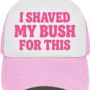 Funny Trucker Hats for Women Hot Pink Funny Gag Hats for Adults Humor Dirty Bachelorette Party Hat