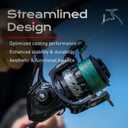 Handing LITE II Spinning Reels Freshwater Spinning Fishing Reels 14.33 Lbs Max Drag Ultra Smooth 5.2:1 Gear Ratio Aluminum Spool 3+1 BB Handle Interchangeable