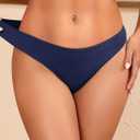 Tempt Me Women Low Rise Bikini Bottoms - Moderate Coverage Bathing Suit Bottoms Low Waisted Swimsuit Bottoms Brief 2025 (Blue, S)