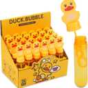 Bubbles for Kids Rubber Duck Toy Party Favors 24 pcs Outdoor Bubble Wands Birthday Party Gift Bath Toy Rubber Duck Pool Toy Rubber Duck