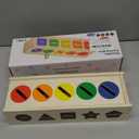 Wooden Sorting Toy Montessori Color & Shape Sorter Class Activity Toddlers Fine Motor Game Teaching Tool for Colors and Shapes Recognition, Birthday Gifts for Boys and Girls