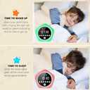 Kids Alarm Clock, Ok to Wake Clock for Kids, Toddler Sleep Training Alarm Clock with Red Green Light, Teaches Time Management & Bedtime Routine, Perfect Clock Gift for Kids