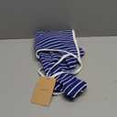 YAKISWIIM Womens Blue Striped Sexy One Piece Bathing Suits Tummy Control Scoop Neck Padded Swimsuit Crisscross Open Back High Cut Slimming Swimwear, S