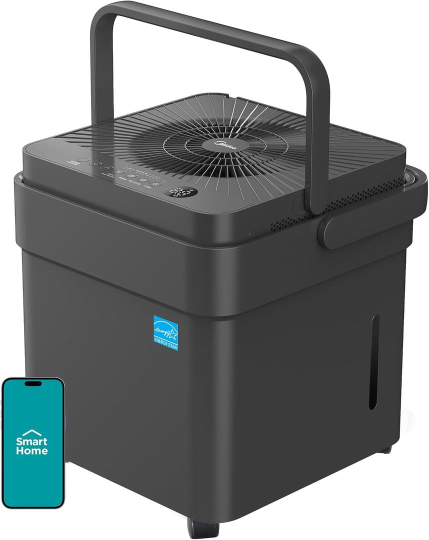 Midea Cube 35 Pint Dehumidifier for Basement, 3,500 Sq. Ft, Energy star