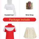 Girls Halloween Costumes Kids Cheerleader Costume Dress Up Accessories Set (120 (5-6 Years))