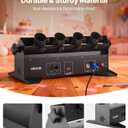VEVOR Electric Confetti Cannon Machine, High Output 4-Shot Confetti Launcher, DMX512, Manual & Remote Control, Portable Confe-tti Shooter for Wedding Christmas DJ Party Event Show Stage Nightclub