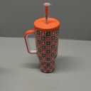 Meoky 40 oz Christmas Tumbler with Handle and Straw, Xmas Tumbler with Lid and Straw, Insulated Stainless Steel Travel Mug, Christmas Gifts for Women Men Adults (Ho Ho Reindeer)