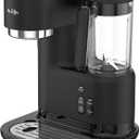Mr. Coffee 3-in-1 Single-Serve Iced and Hot Coffee/Tea Maker with Blender with Reusable Filter, Scoop, Recipe Book, 2 Tumblers, Lids and Straws, Black