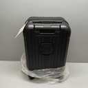 Krute Carry on Luggage 20 Inch Suitcases with Spinner Wheels Hardside Luggages Cup Holder Carry Suitcase USB Charger Port PC+ABS with TSA Lock (Black)