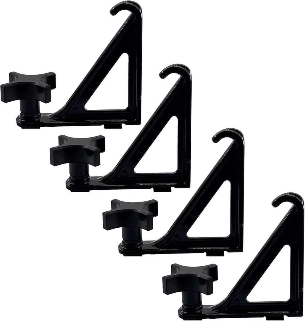 Load Stops Replacement for T-Slot Truck Cross Bar Heavy Duty Ladder Firewood Skis Snowboard Kayak Most Truck Bed Rails Rack Systems 4 Pack