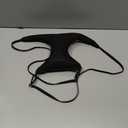 Breast Pillow  Soft 100% Cotton, Breast Pillow for Side Sleepers, Anti-Wrinkle Chest Support, Adjustable Strap, Breathable Fabric (Black)