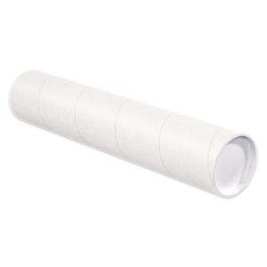 BOX USA Cardboard Tubes with Caps, 15"L x 3"W x 3"H, Pack of 24 | Poster Tube for Mailing and Storage of Blueprints, Artwork, Crafts, Long Art Holder, 15 inches