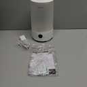 Homvana Humidifiers for Bedroom Home, 3.6 L Cool Mist Top-Fill 34H Super Long Time, Quiet 23dB, Baby Humidifier, Oil Diffuser for Large Room, House, Plant, Nursery, BPA FREE, Ultrasonic (Transparent)