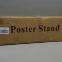 Poster Stand for Display, Pedestal Sign Stand, Double Banner Stand with Non-Slip Base, Heavy Duty Adjustable Poster Board Stand Height Up to 75Inches, Sign Holder for Board & Foam Sign