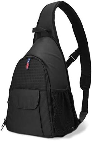 DSLR Camera Bag Waterproof Camera Sling Backpack with Rain Cover Outdoor Travel Backpack Camera Bag Case for Laptop Canon Nikon Sony Pentax DSLR Cameras,Lens,Tripod and Accessories (Black)
