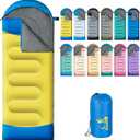Sleeping Bags for Adults Kids - 3 Season Cold&Warm Weather Waterproof Camping Sleeping Bag - Lightweight Sleeping Bags for Camping Hiking Outdoor Travel
