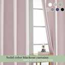Aiyufeng Pink Curtains 84 Inch Length