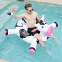 SWIMLINE ORIGINAL 90268 Giant Inflatable LOL Cow Pool Float | Fun Ride-On Raft with Stable Legs & Wings |Lounge Floatie Ideal for Summer Gatherings, X-Large
