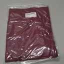 Men's Boxy Raw Cut Tee Short Sleeve Round Neck T Shirts Casual Basic Tops (Red, XXL)