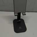 OCYCLONE Phone Stand, Adjustable Height and Angle Foldable Cell Phone Stand Holder for Desk, Taller iPhone Stand Compatible with 4.7"-13" Smartphones iPad Tablet, Black