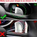 Steering Wheel Paddle Shifter Extension Cover Compatible for Challenger Durango Charger 2015-2023 Compatible for Grand Cherokee 2014-2020 Car Paddle Shifter Extended Shift Paddle Cover Trims